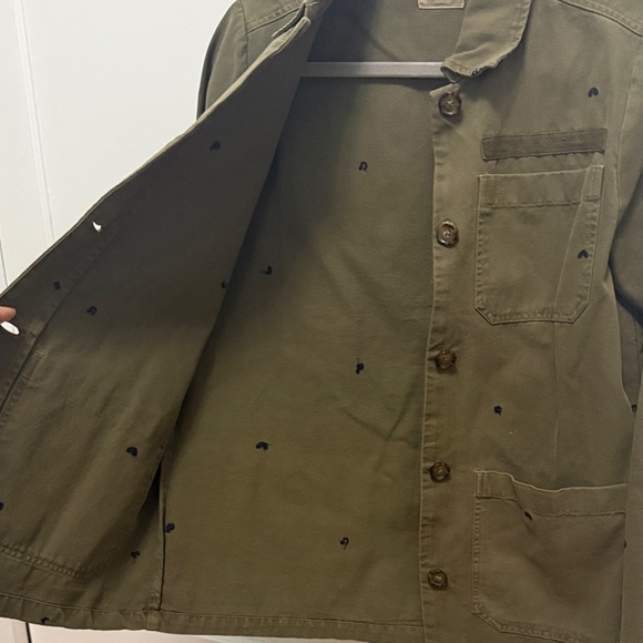 Olive Green Women's Jacket Marine Layer Utility - Picture 4 of 5